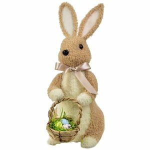 Húsvéti nyuszi fleece kosárral, 23 x 32 x 15 cm kép