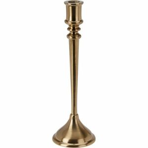 Dekoratív gyertyatartó 9x9x29cm, szín: arany, 29 cm kép