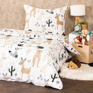 4Home Nordic Friends pamut ágyneműhuzat, 160 x 200 cm, 70 x 80 cm, 160 x 200 cm, 70 x 80 cm kép
