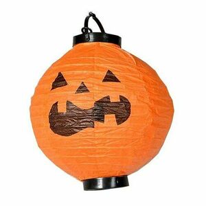 Halloween lámpás LED fényekkel, átmérő 20 cm kép