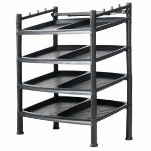 Black cipőtartó 4 emeletes 52 x 34 x 67 cm kép