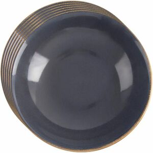 Orion Kerámia mély tányérkészlet, szürke máz, 20, 5 cm, 6 db kép