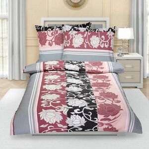 Bazsarózsa krepp ágynemű, szürkésrózsaszín, 140 x 200 cm, 70 x 90 cm, 140 x 200 cm, 70 x 90 cm kép