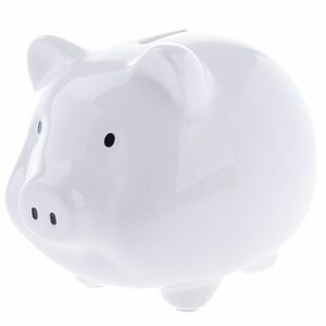 Kerámia pénztárca Fehér malac, 15 x 12 x 12 cm kép