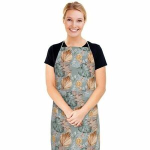 Bellatex Adéla Monstera kötény, rózsaszín, sárga, 67 x 84 cm kép