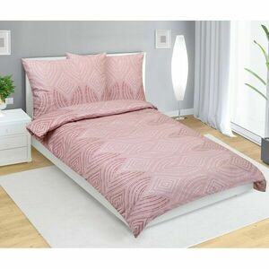 Bellatex Ornament szatén ágyneműhuzat régi rózsaszín, 140 x 200 cm, 70 x 90 cm kép