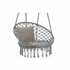 BOHO kerti függőfotel, 80 x 60 x 120 cm, szürke kép