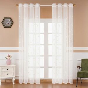 4Home Leaves voile függöny, 150 x 250 cm kép