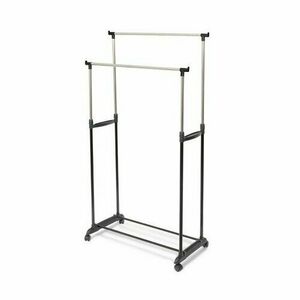 Compactor Kettős ruhaállvány, kihúzható ECOStender, 78 x 42 x 85-165 cm kép