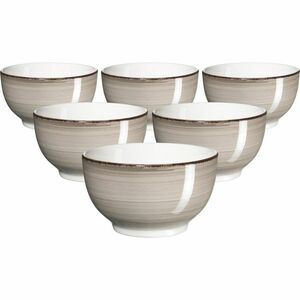 Mäser 6 db Bel Tempo tálkészlet 14 cm, taupe kép