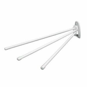 Törölközőtartó, 3 karos, fehér , M kép