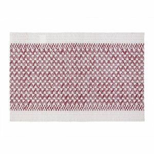 Elly alátét, fehér - piros, 30 x 45 cm kép