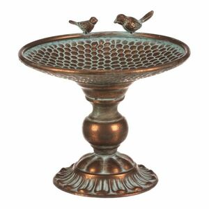 Fém állvány virágdíszhez vagy itatóhoz Romance, 28x 28 x 24 cm, réz színű kép