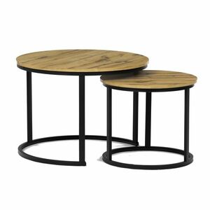 Konferenciaasztalok szett, vad tölgy, 2 db kép