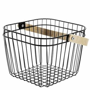 Florina Fém gyümölcskosár, fa fogantyúval, 25 x 25 x 18, 5 cm kép