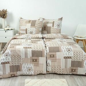 Stanex Krep lepedőhuzat Pečvork bézs, 140 x 200cm, 70 x 90 cm, 140 x 200 cm, 70 x 90 cm kép