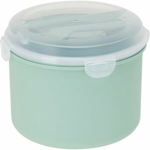 EH Ebéddoboz, dresszinges tégely és evőeszközök, zöld kép