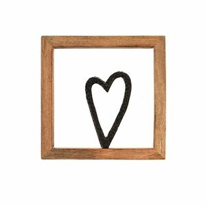 InDecor Kép mangófából készült kerettel, fekete, 25 x 2 x 25 cm kép