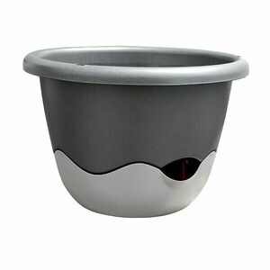 Mareta 25 önöntöző virágtartó, antracit, függesztett, 25 cm átmérőjű kép