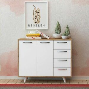 Waga Oak and White szekrény kép