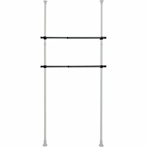 Wenko 2 db Herkules teleszkópos vízszintes rúdszett, fekete kép