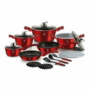 Berlinger Haus Burgundy Metallic Line18 db-os edénykészlet kép