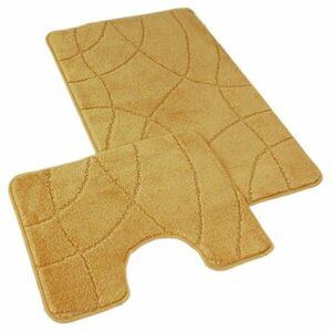 Kvalitex Labyrint fürdőszobaszőnyeg szett arany 60 x 100 cm, 60 x 50 cm kép