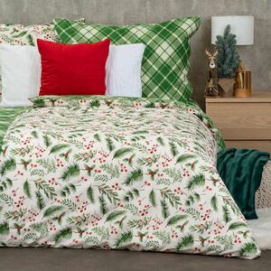 4Home Scotch pamut ágyneműhuzat zöld, 140 x 200 cm, 70 x 90 cm kép