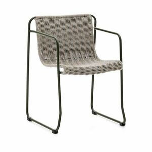 Szürkészöld fém kerti szék Maurina – Kave Home kép