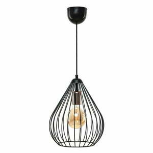 Fekete függőlámpa fém búrával ø 24 cm Fasah – Opviq lights kép