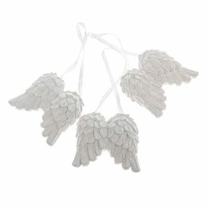 Karácsonyi díszek szettje Angyali szárnyak, 3 db, polirezín kép