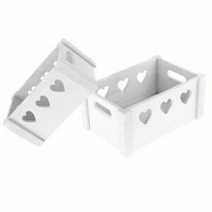 Dekorációs faláda szett Home Hearts 2 db, fehér kép
