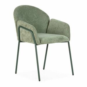 Zöld kárpitozott étkezőfotel szett 2 db-os Aslin – MOME kép