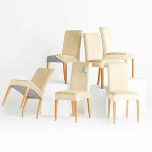 Restilo Feszítő huzat székhez Sento világos bézs, 48 x 48 x 58 + 10 cm, 6 db-os szett kép