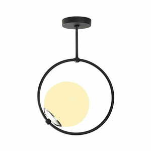 Fekete függőlámpa üveg búrával Chandelier – Opviq lights kép