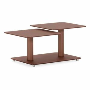 Terrakotta színű üveg dohányzóasztal 54x115 cm Elvi – Marckeric kép