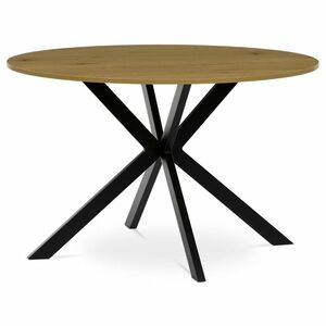 Étkezőasztal 120 x 120 cm, vad tölgy, L kép