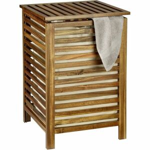 Wenko Fondi akácfa szennyeskosár 56 l kép