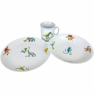 Thun Dinoszauruszok 3 db-os gyerek étkészlet kép