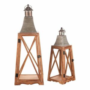 Alamena fa lámpáskészlet, 2 db, barna kép