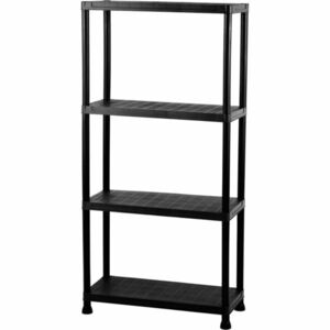 Műanyag polcos állvány 4 polccal, 60 x 30 x 138 cm kép