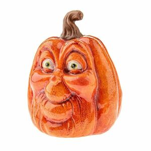 Őszi dekoráció Arcú tök, 9 x 12 cm, kerámia kép