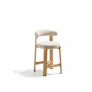 Bézs-világos natúr színű kőrisfa bárszék (ülésmagasság 65 cm) Granite – Kave Home kép