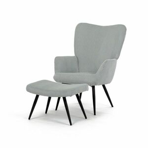 Pihenőfotel lábtartóval L7285 BLUE6, kék kép