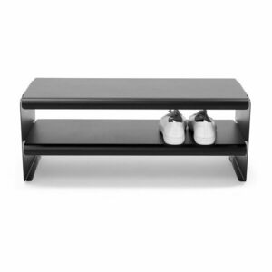 Fekete acél cipőtartó 71, 5x28x31 cm Linea – Spinder Design kép