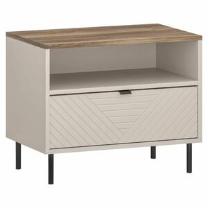 EYCO 1S éjjeliszekrény, kasmír/castello tölgy kép