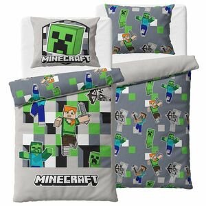 Minecraft gyerek ágyneműhuzat Fedezd fel a világod, 140 x 200 cm, 70 x 90 cm kép