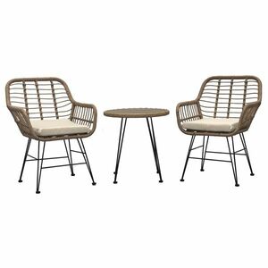 Autronic Kerti szett 1+2, fém, polirattan, természetes, AZ-F1208 NAT kép