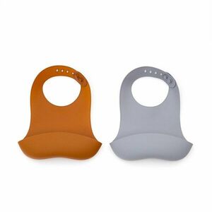 Narancssárga-szürkéskék előke szett 2 db-os Lili – Kave Home kép