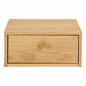 Világos natúr színű éjjeliszekrény tölgyfa dekorral Monfort – Actona kép